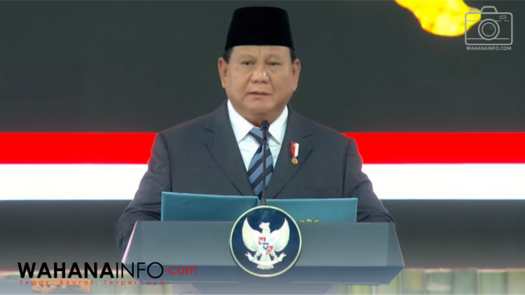 Presiden Prabowo Subianto saat menyampaikan amanat dalam pelantikan kepala daerah di Istana Negara. (Source : Sekretariat Presiden)