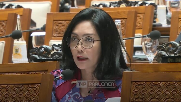 Anggota DPR RI, Rieke Diah Pitaloka (Sumber : TVR PARLEMEN)