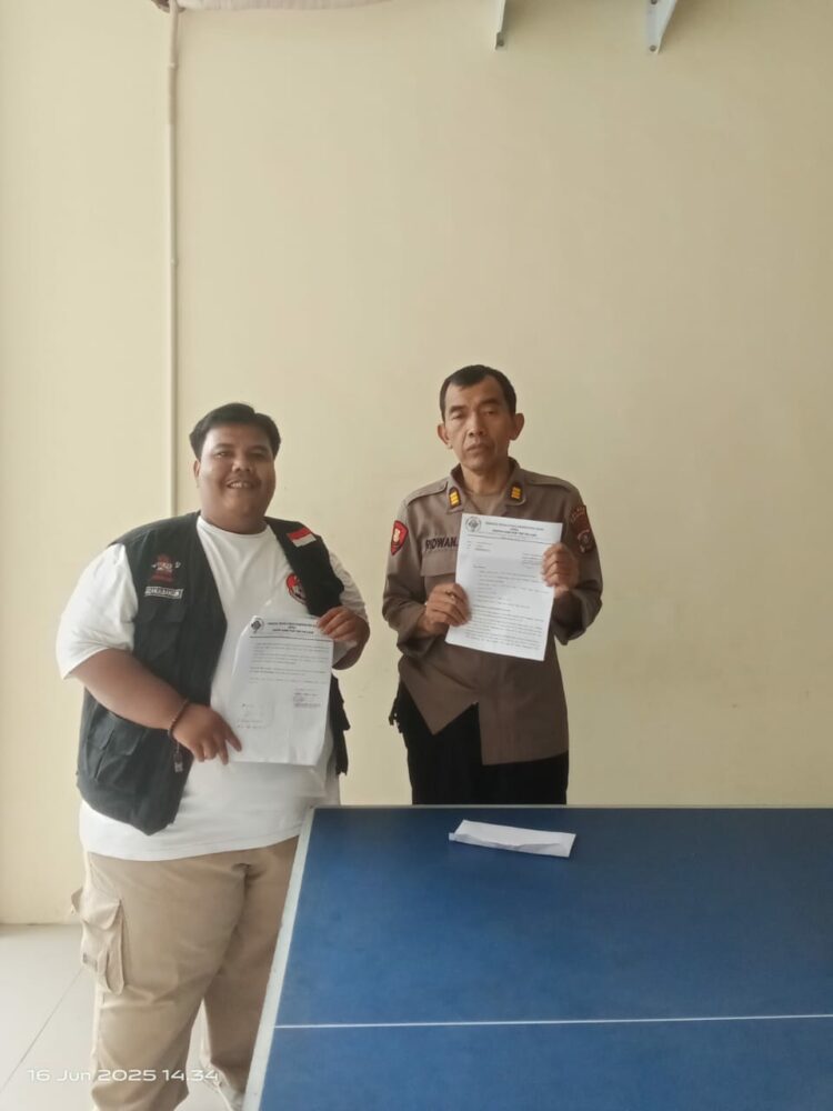 Fauzan Heriansyah Bangun Sampaikan Surat Tuntut Kapolres Tanah Karo : Tutup Perjudian di Desa Laubaleng