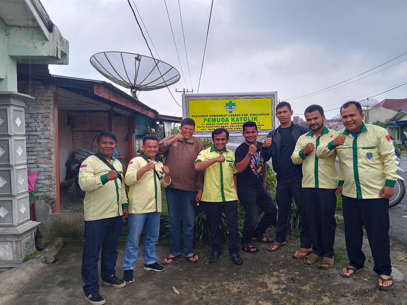 Para Pengurus Pemuda Katolik Komisariat Cabang (Komcab) Kabupaten Simalungun.