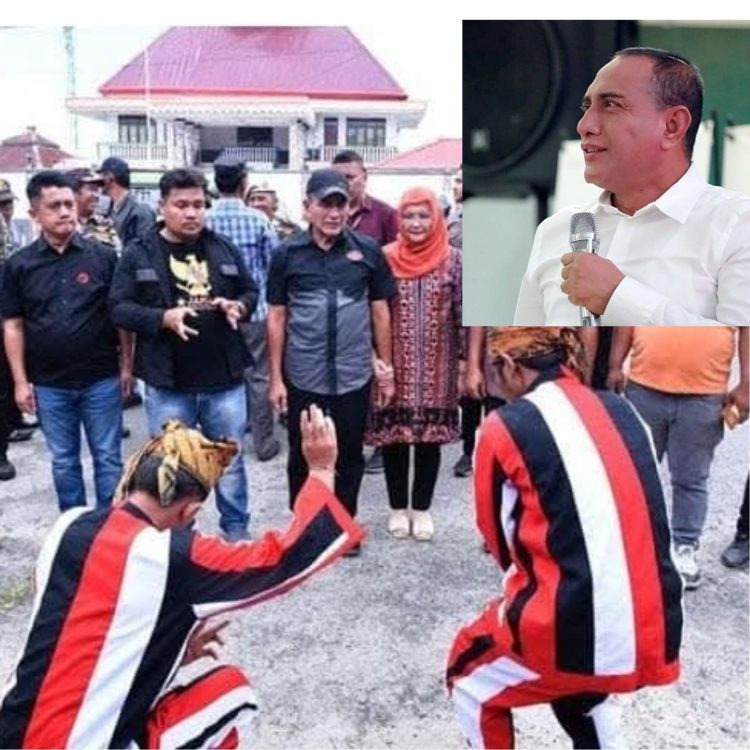 Doc. Edy Rahmayadi dalam kunjungannya ke Pematang Raya Kabupaten Simalungun di dampingi Ketua DPD JAMAN Sumut.
