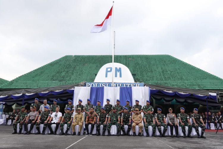 Wali Kota Wesly Turut Menyambut Kunker Danpuspomad Mayjen TNI Eka Wijaya Permana di Denpom I/1 Pematangsiantar
