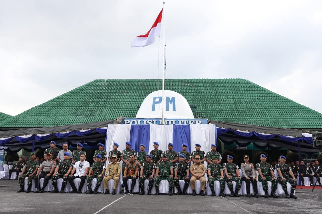 Wali Kota Wesly Turut Menyambut Kunker Danpuspomad Mayjen TNI Eka Wijaya Permana di Denpom I/1 Pematangsiantar