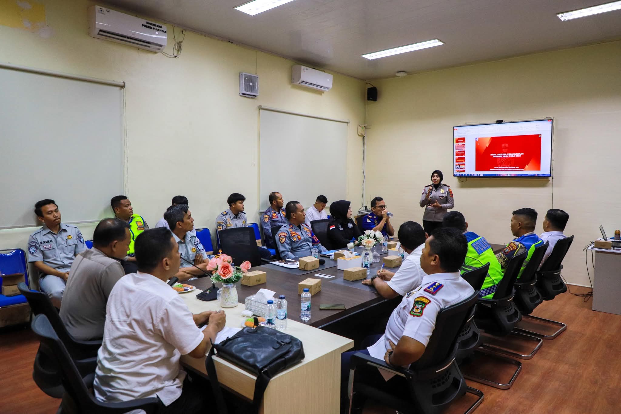 Wali Kota Wesly Diwakili Sekda Junaedi Sitanggang Pimpin Rapat Forum Lalu Lintas Angkutan Jalan di Polres Pematangsiantar