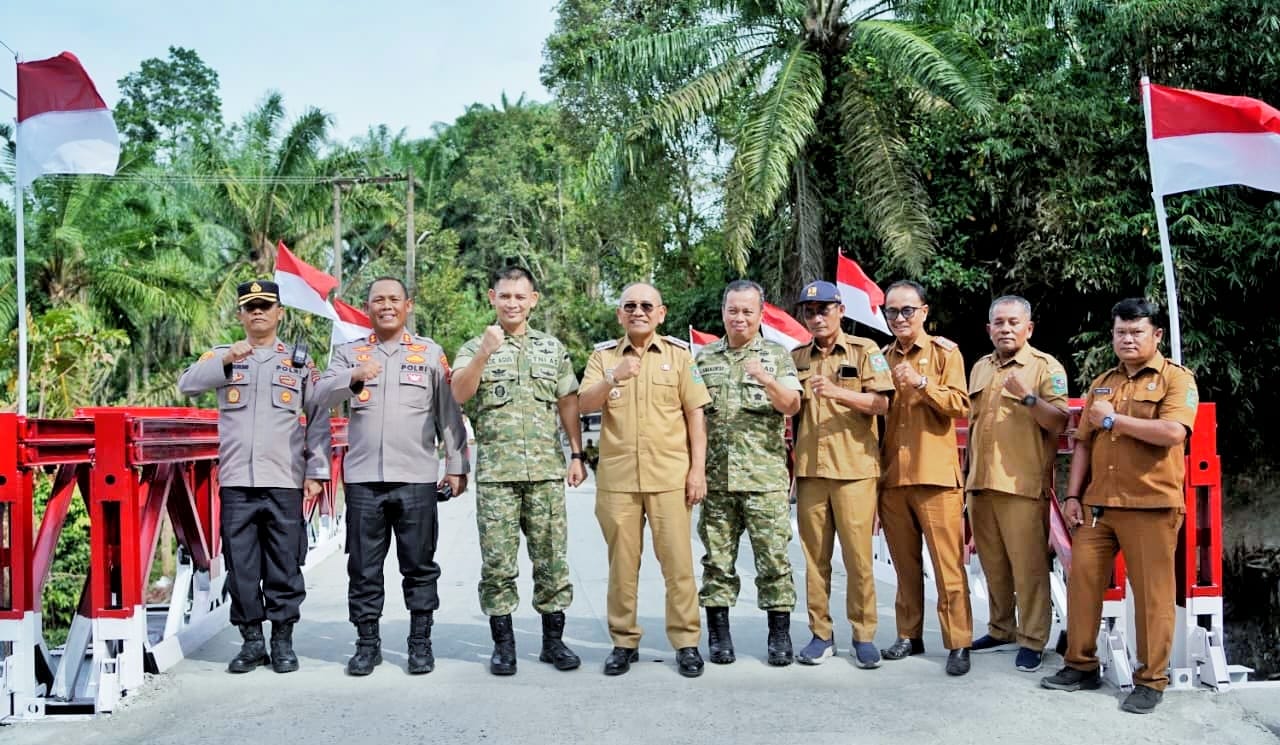 Launching 200 Titik Jembatan Garuda, Bupati Anton Saragih Apresiasi TNI AD