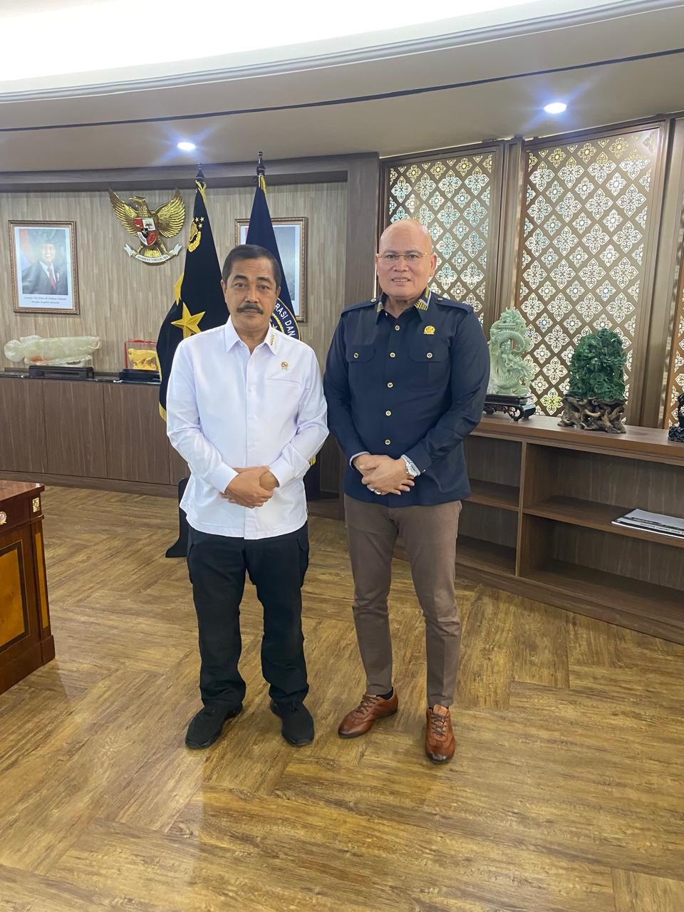 Wakil Ketua DPRD Kota tebing Tinggi M Ikhwan, S.H.M.H Bersilaturahmi dengan Agus Andrianto Mentri Imigrasi dan Pemasyarakatan.