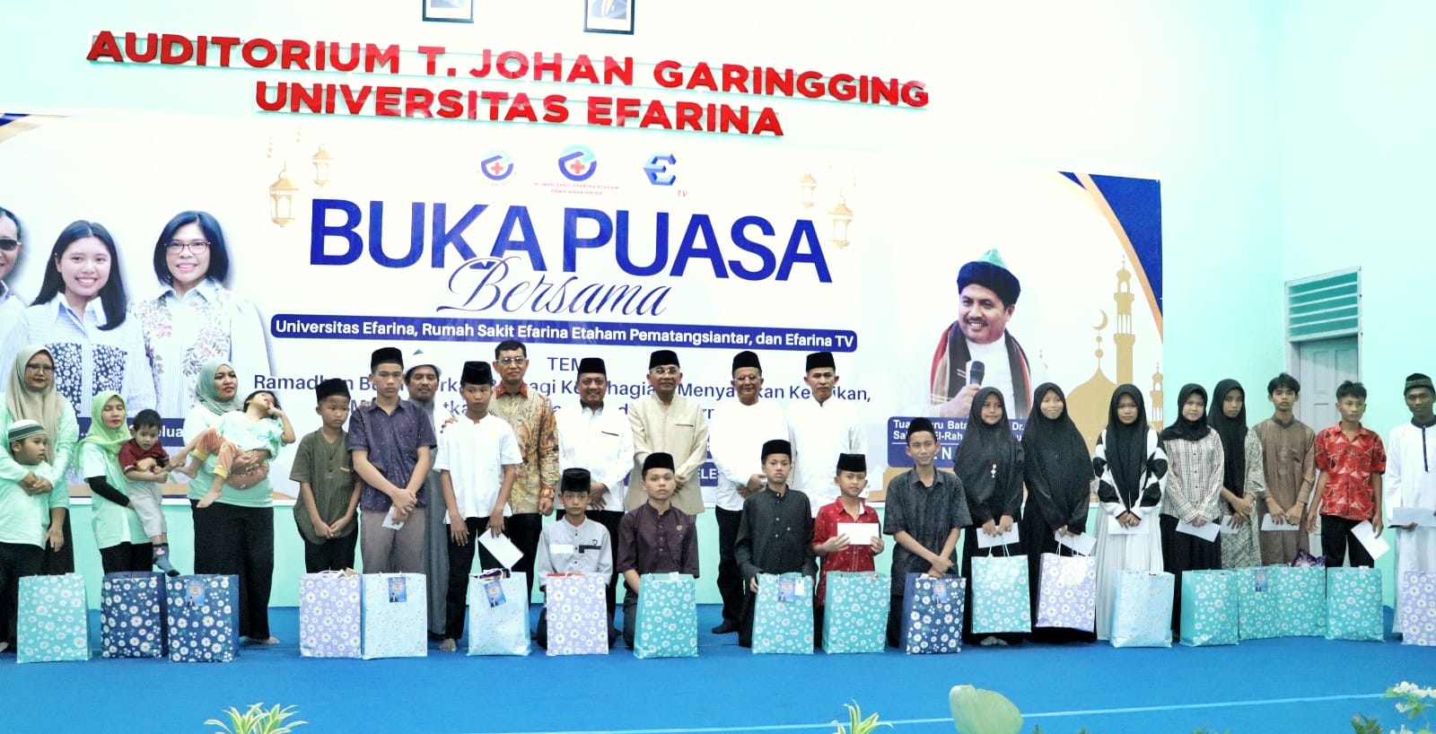 Hadiri Bukber Unefa, Rumah Sakit Efarina Etaham dan Efarina TV, Bupati Simalungun Apresiasi Unefa Karena Raih Predikat Unggul