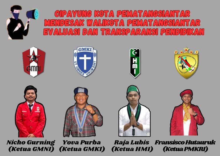 Kelompok Cipayung Kota Pematangsiantar Soroti Rapuhnya Kualitas Pendidikan Dan Meminta Walikota Untuk Transparansi dan Reformasi Birokrasi.