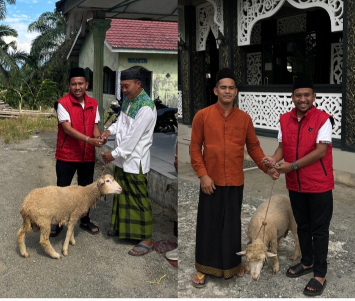 Anggota DPRD Langkat Matthew Diemas Bastanta Berbagi Hewan Qurban di Momen Idul Adha
