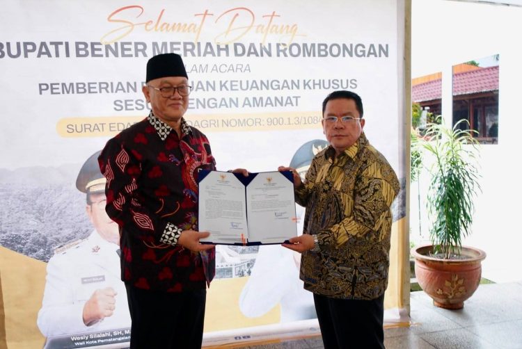 Wali Kota Wesly Terima Kunjungan Pemkab Bener Meriah terkait Bantuan Rp25 M untuk Daerah Terdampak Bencana