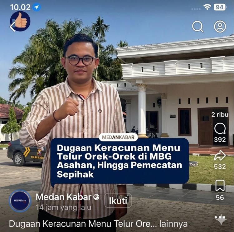 SAID IBNU RULIAN DESAK APARAT TERKAIT USUT DUGAAN KERACUNAN DAN DUGAAN PEMECATAN RELAWAN SEPIHAK DI ASAHAN