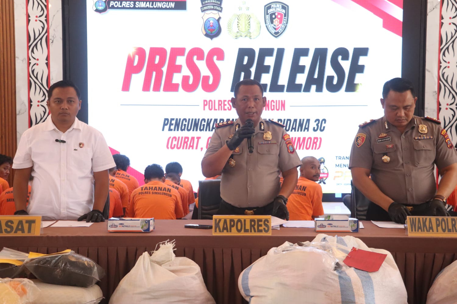 Polres Simalungun Ungkap 69 Tersangka Kasus 3C Semester I 2026, Puluhan Kasus Kejahatan Konvensional Berhasil Diungkap