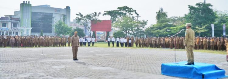 Pasca Libur Bersama Hari Raya Idul Fitri 1447 H, ASN Pemkab Simalungun laksanakan Apel Pagi Gabungan