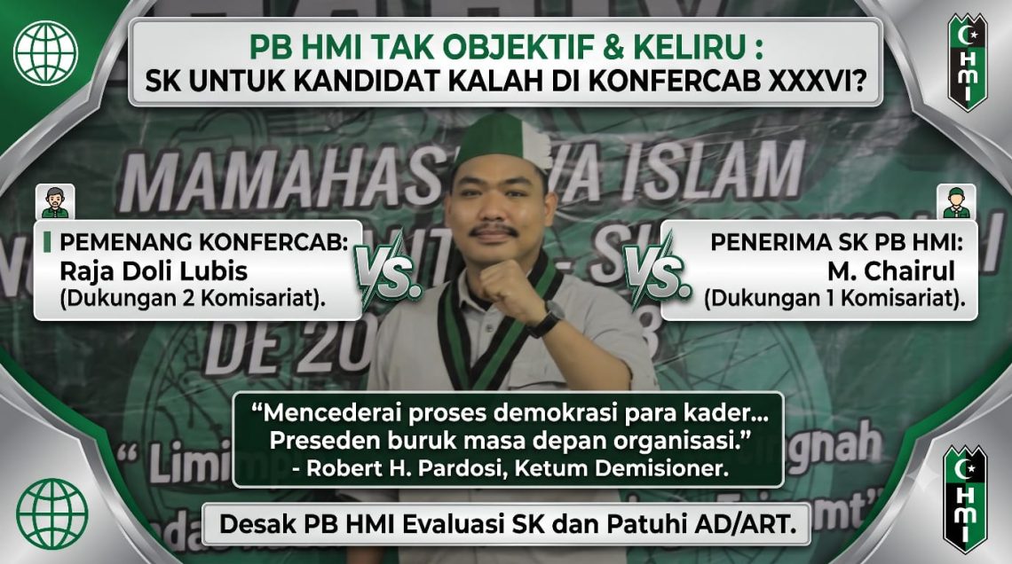 Keluarkan SK Kandidat Kalah di Konfercab ke- XXXVI, Ketum Demisioner HMI Cabang Siantar-Simalungun Nilai PB HMI Tak Objektif dan Keliru