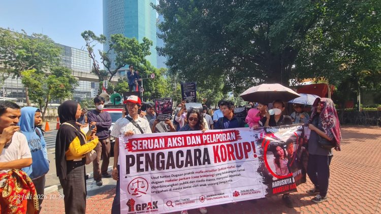 GPAK Gelar Unjukrasa di KPK, Laporkan Oknum Pengacara yang Diduga Pelaku Makelar Kasus