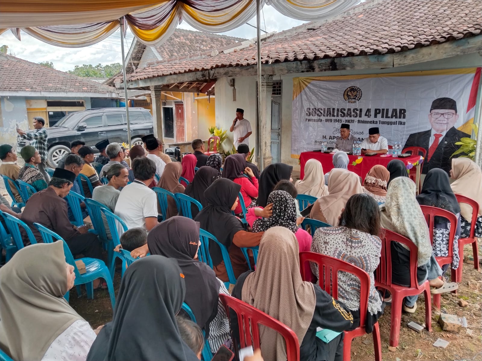 H. Aprozi Alam Sosialisasikan Empat Pilar MPR RI di Kotabumi Selatan, Ajak Masyarakat Perkuat Persatuan Bangsa