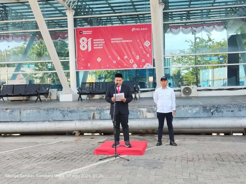 Pelindo Multi Terminal Branch Sibolga Gelar Upacara HUT ke-81 Kemerdekaan RI