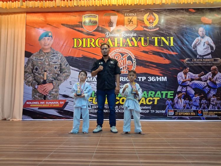 DPC Jaguar Tactical Pematangsiantar Hadiri Kejuaraan Karate Full Contact HUT TNI ke-81 di Brigif TP 36/HM Sekaligus Serahkan Piala kepada Juara