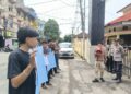 Baru Menjabat Sebagai Kapolres Tebing Tinggi AKBP Hotmartua Ambarita, di Demo mahasiswa