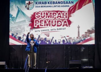 Kirab Kebangsaan dan Doa Bersama Lintas Agama, Wali Kota Wesly Bacakan Ikrar Pemuda