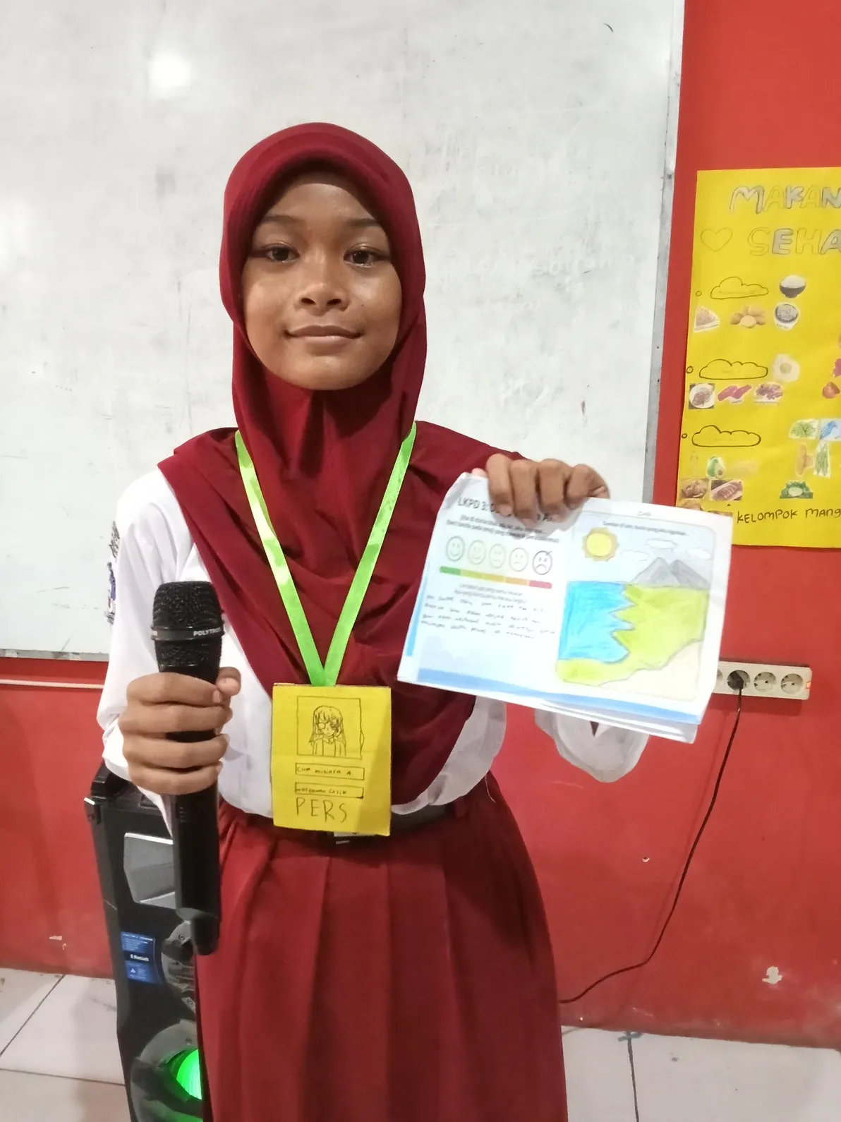 Persiapan Menjadi Pembaca Berita tentang air dilingkungan sekolah