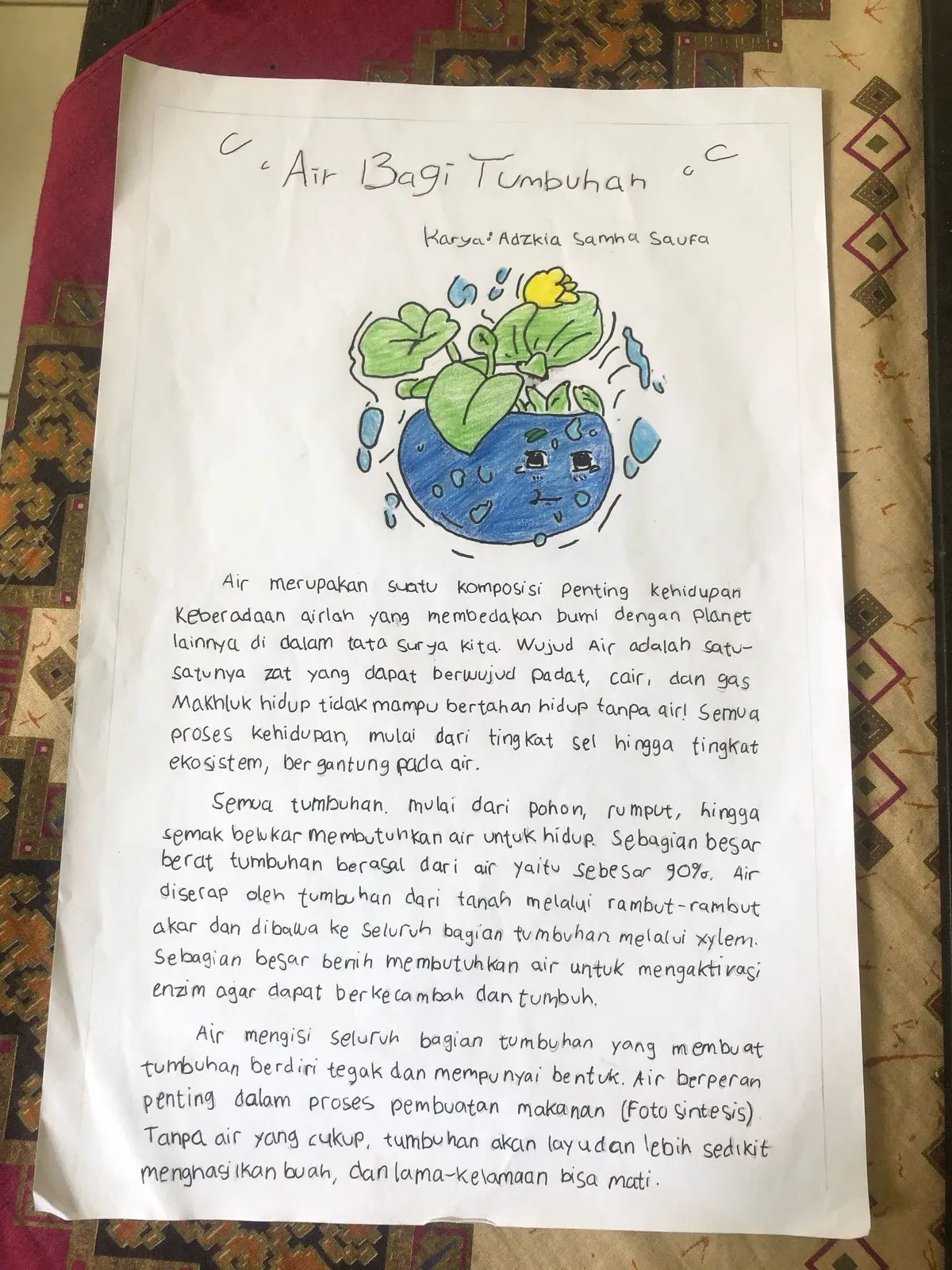 Air Bagi Tumbuhan