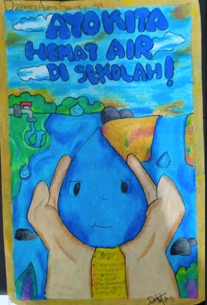 POSTER HEMAT AIR DI SEKOLAH