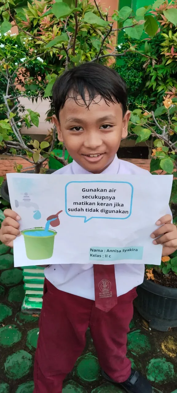 Gunakan air secukupnya
