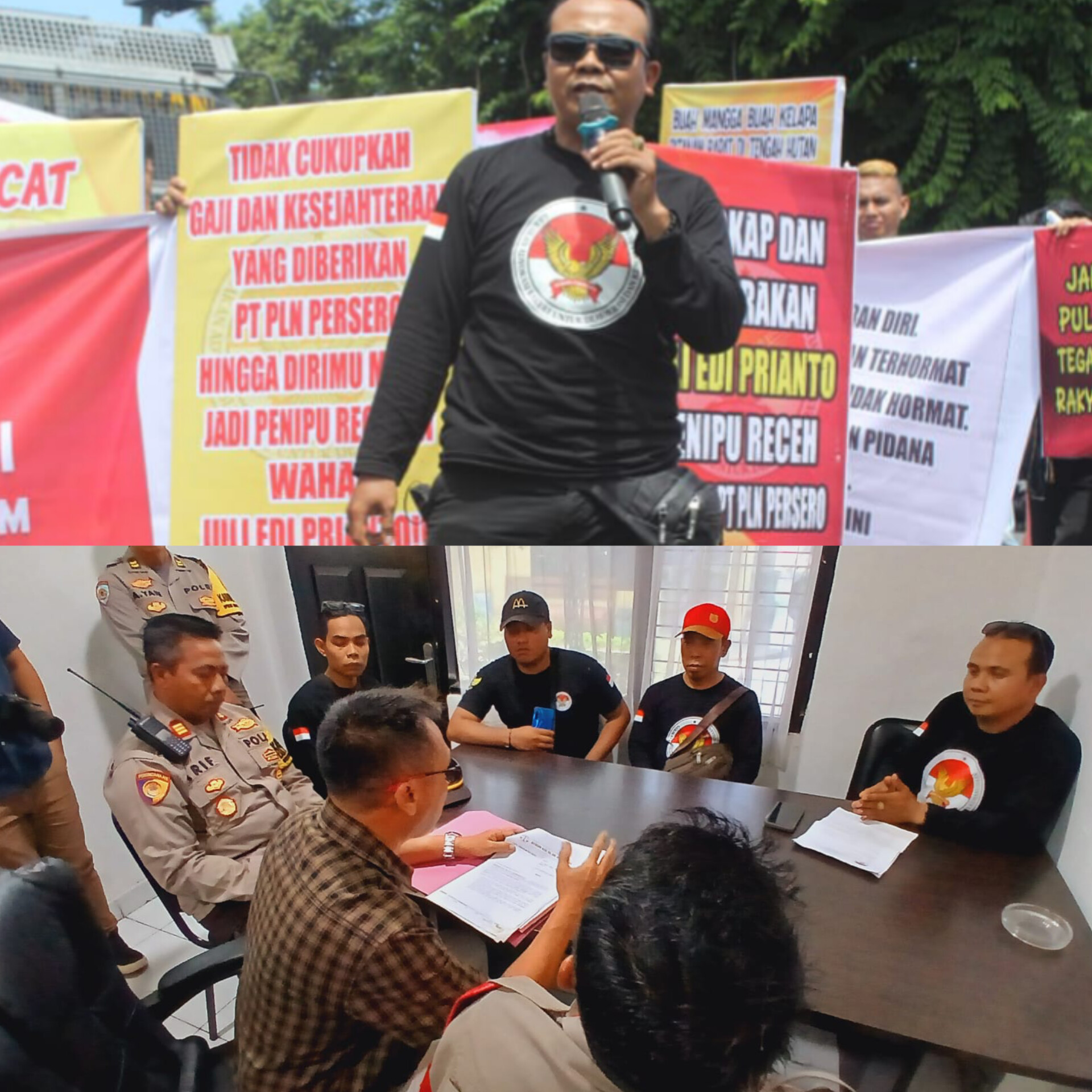 lsm-garuda-indonesia-gelar-aksi-ke-pln-wilayah-ntb-dan-polresta-mataram-pertanyakan-proses-hukum-oknum-gm-pln-pringgabaya