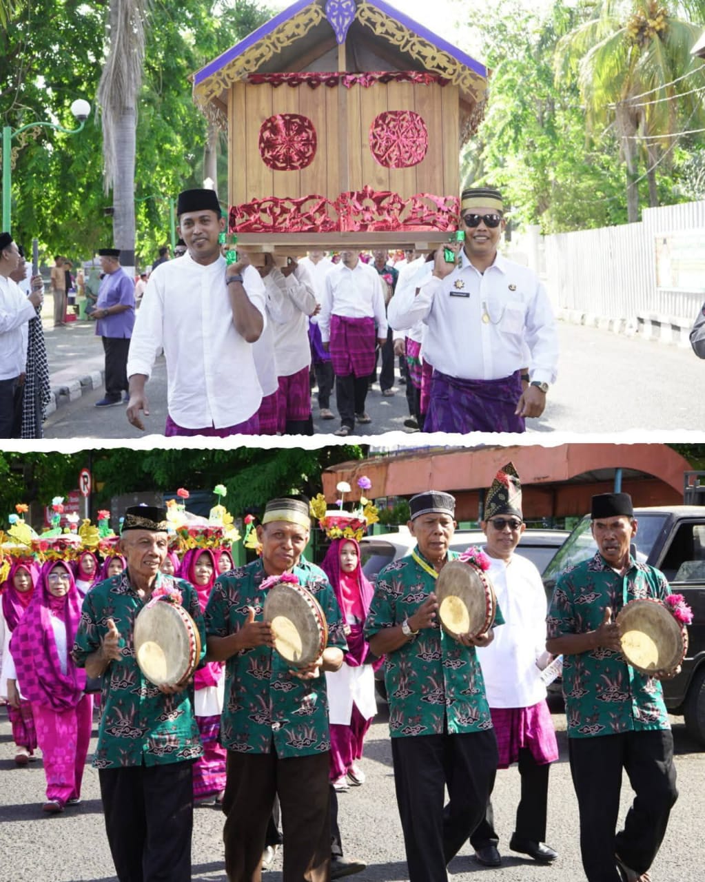 meriah-maulid-di-masjid-agung-sumbawa-diawali-pawai-sarembang-munit-adat