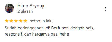 Testimoni Google Review - Bimo Aryoaji