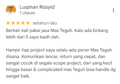 Testimoni Google Review - Luqman Rosyid