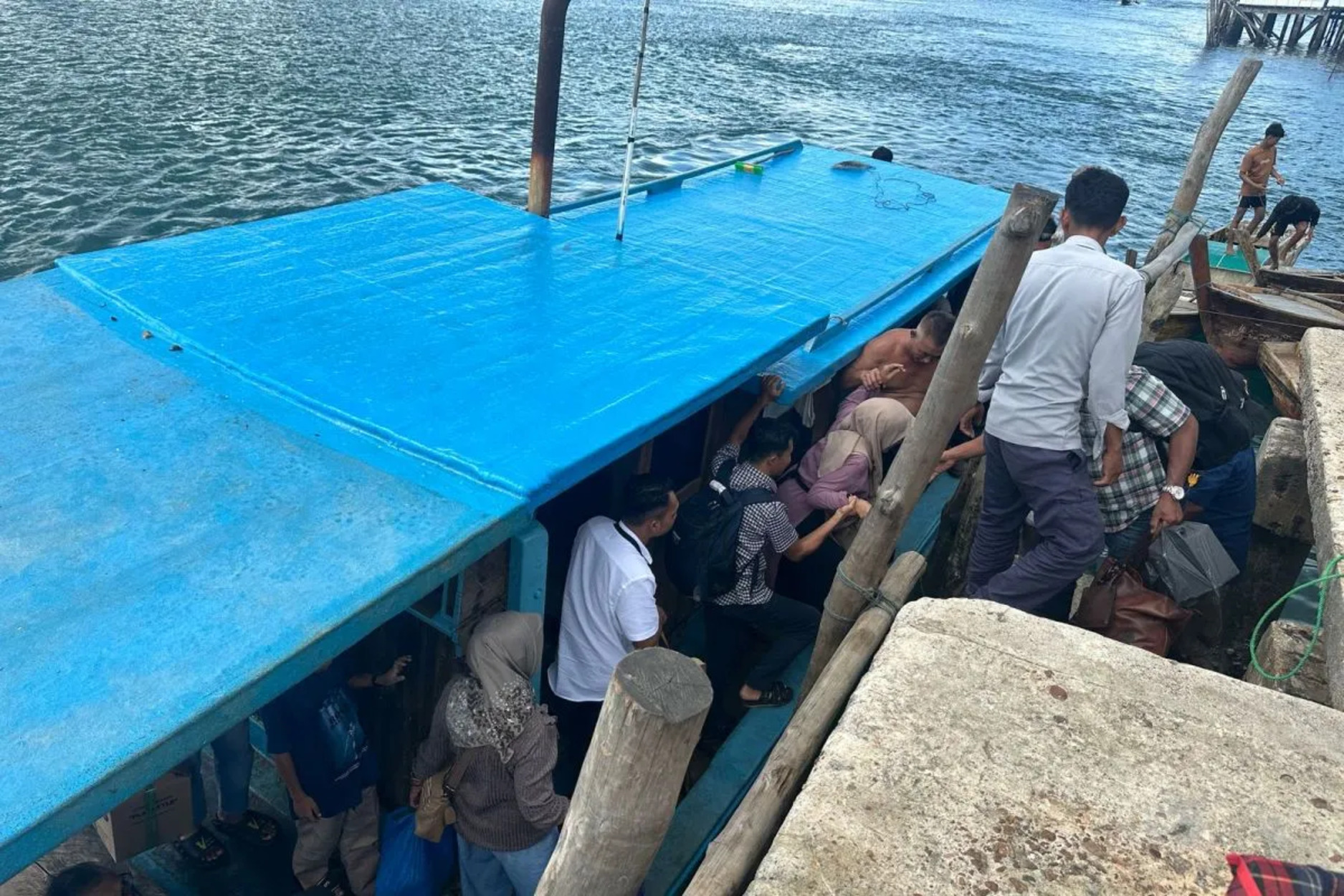 59 Penumpang Kapal MV Arema II Selamat Usai Kapal Kandas di Perairan Lingga
