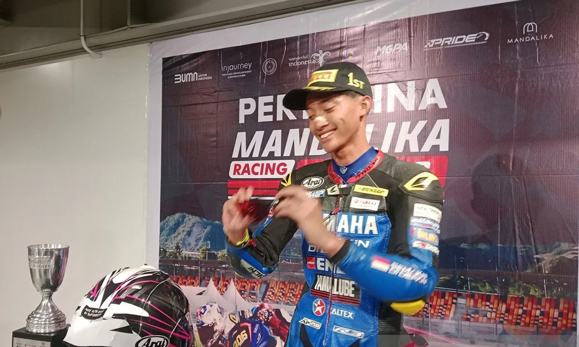 Arai Agaska Rebut Podium Pertama di Race Perdana Kelas 250cc Mandalika Racing Series 2025