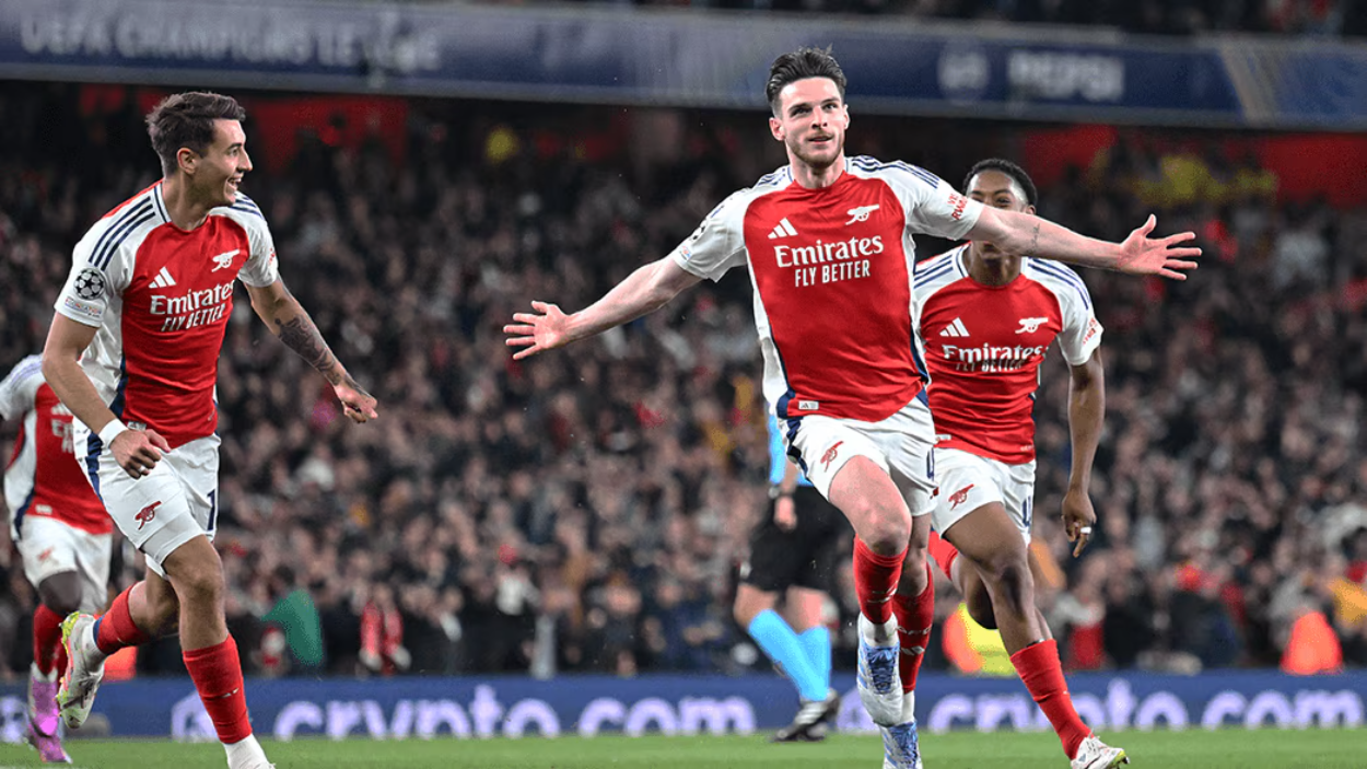 Arsenal Menang 3-0 Melawan Real Madrid, Declan Rice Cetak Dua Gol dari Tendangan Bebas
