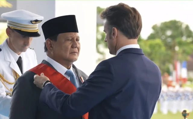 Prabowo Subianto Diberikan Grand Cross of the Legion of Honour oleh Emanuel Macron Saat di Akmil Magelang
