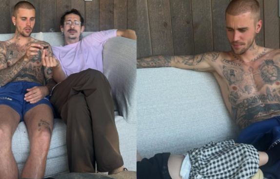 Justin Bieber Pamer Foto Bareng Bayinya, Tapi Netizen Heboh Gegara Asap Ganja!