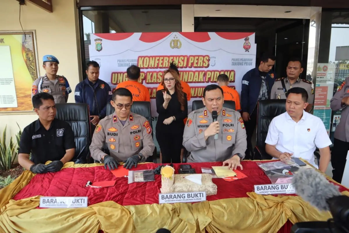 Polres Tanjung Priok Grebek Jaringan Judi Online, 3 Pria Ditangkap
