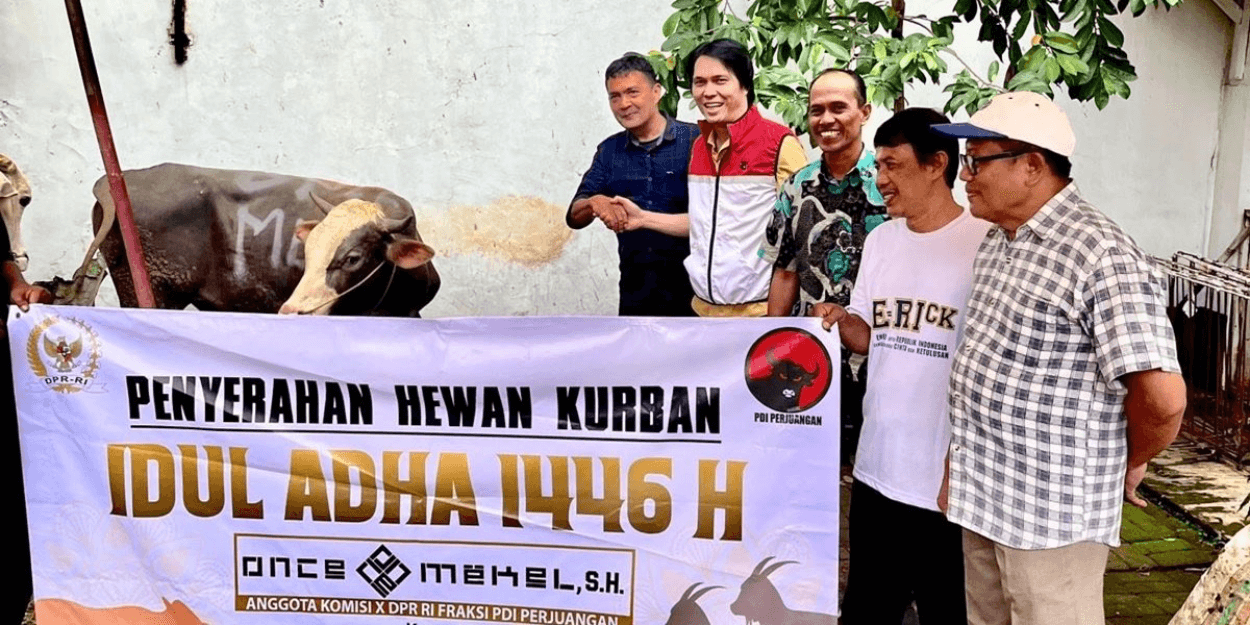 Once Mekel Bagikan Hewan Kurban di Jakarta, Tunjukkan Rasa Syukur dan Semangat Kebersamaan