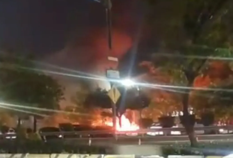 Mobil Terbakar di Palmerah! Api Membumbung Tinggi Dekat RS Dharmais, Ini Kronologinya