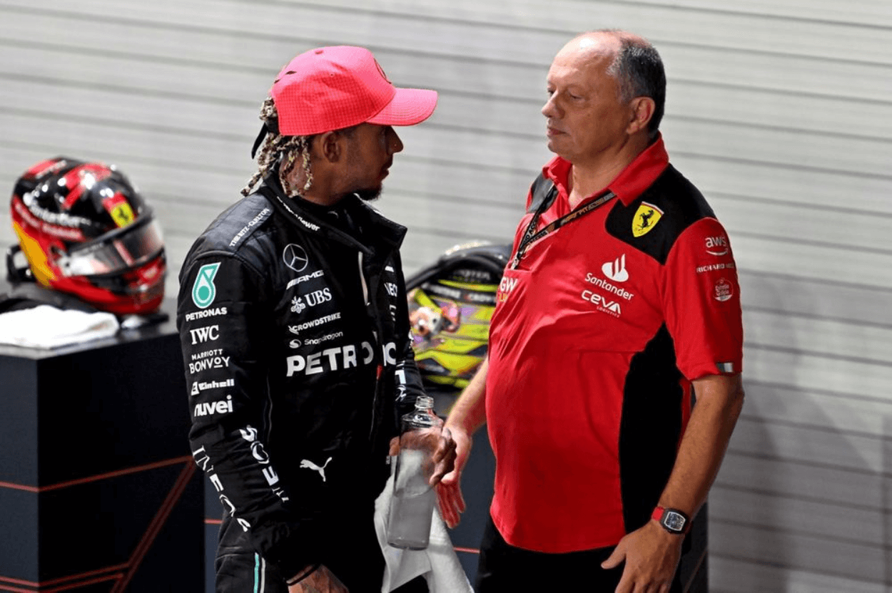 Hamilton Pasang Badan untuk Vasseur di Tengah Rumor Pemecatan dari Ferrari
