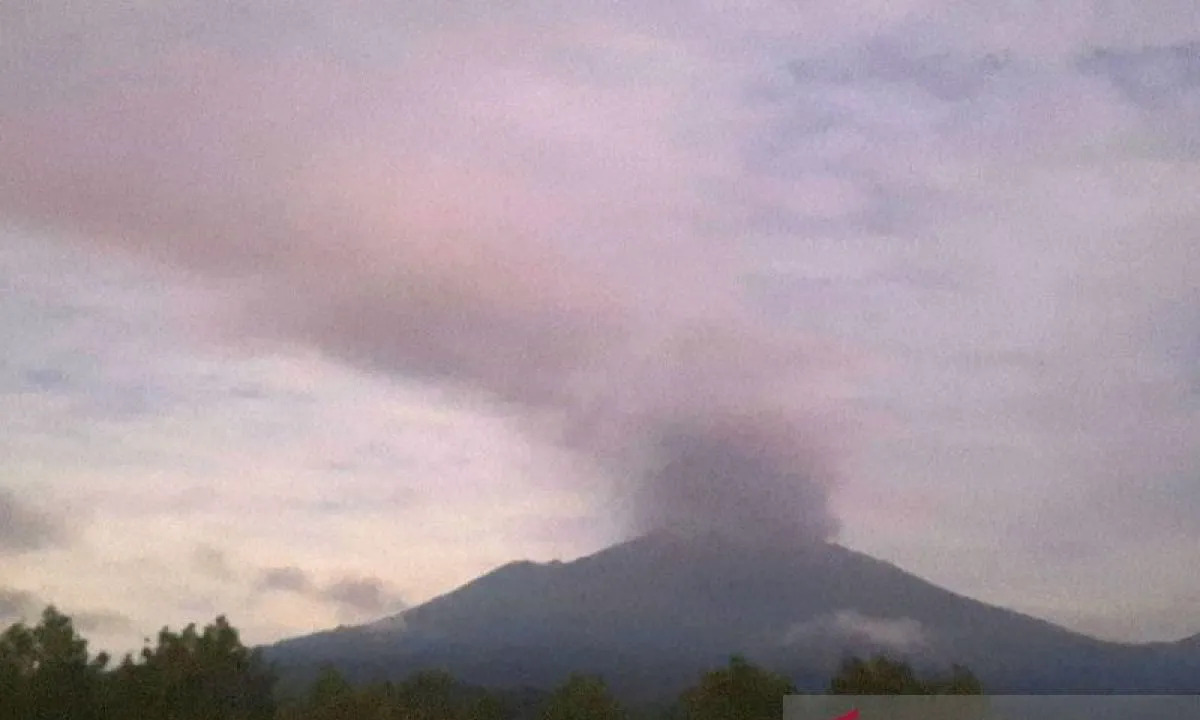 Gunung Raung Erupsi Lagi, Kolom Abu Mencapai 2.000 Meter
