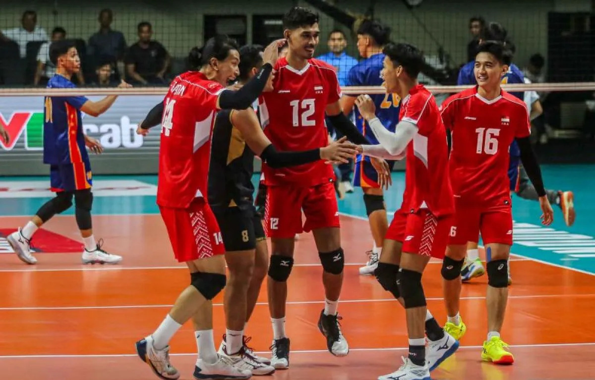 Menang Dramatis! Timnas Voli Putra Indonesia Comeback Kalahkan Thailand 3-2 dan Lolos ke Perempat Final AVC Nations Cup 2025
