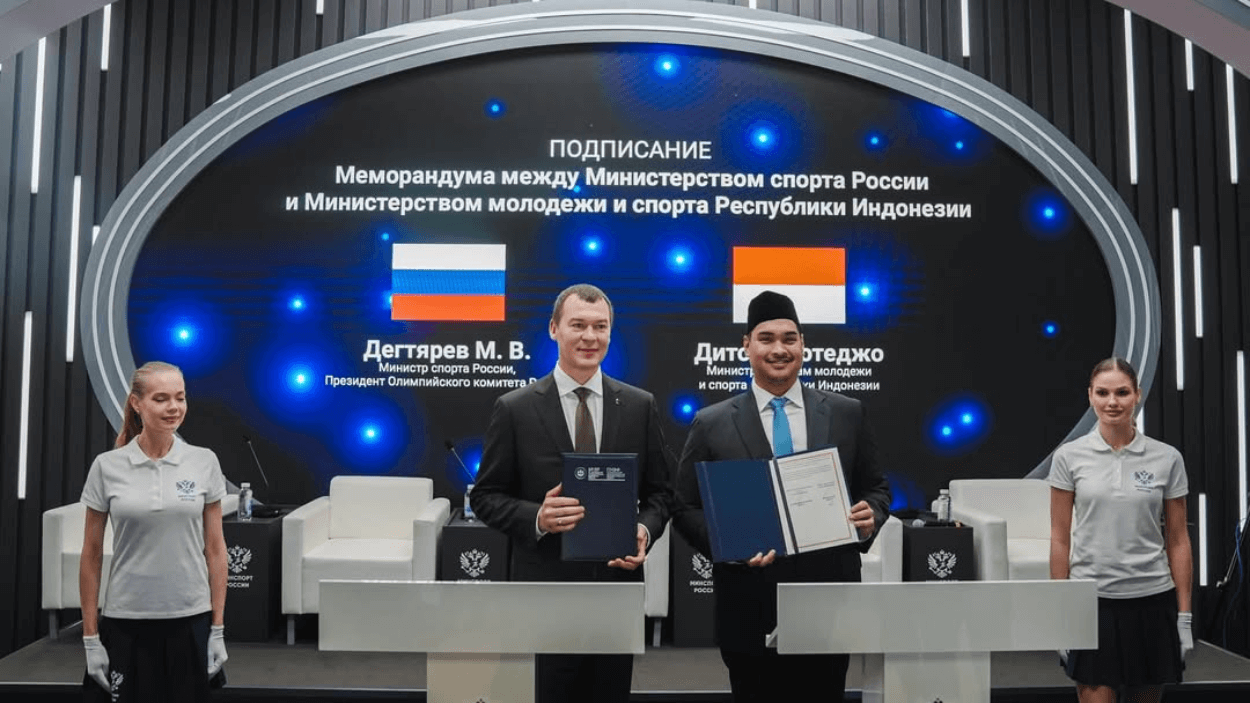 Indonesia dan Rusia Perkuat Aliansi Lewat Kerja Sama Strategis di Bidang Olahraga