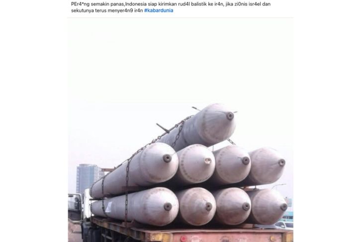 Anti Hoax. Ini Fakta Sebenarnya di Balik Foto Truk ‘Bantuan Rudal’ dari Indonesia untuk Iran