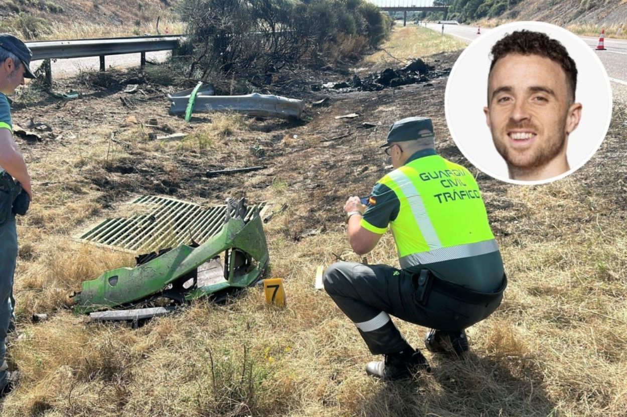 Kondisi Mobil dan Penampakan TKP Kecelakaan Diogo Jota di Spanyol 