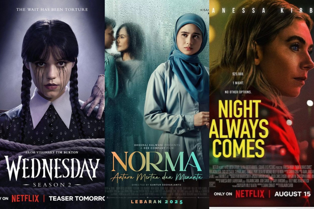 Daftar Tontonan Netflix Terbaru Agustus 2025, Mulai Dari Wednesday 2 sampai Pabrik Gula