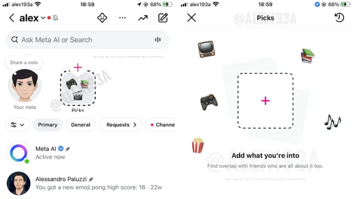 Instagram Uji Fitur Picks untuk Pamer Minat dan Cari Teman yang Sepemikiran