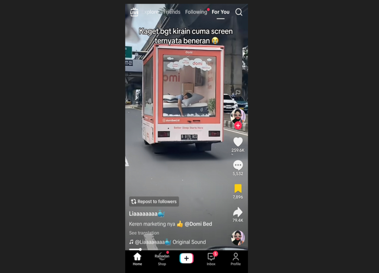 Bukan Iklan di Layar, Tapi Orang Tidur Beneran! Teknik Marketing Ini Curi Perhatian Netizen