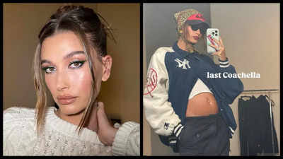 Gemas! Hailey Bieber Curhat Momen Sembunyikan Baby Bump di Coachella